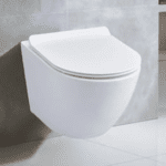 Rimless Wall Hung WC With Soft Close Uf Slim Seat Cover (white) - By Aquant
