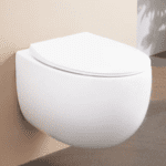Rimless Wall Hung WC With Soft Close Uf Slim Seat Cover (white) - By Aquant