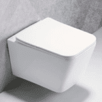 Rimless Wall Hung WC With Soft Close Uf Slim Seat Cover (white) - By Aquant