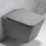 Rimless Wall Hung WC With Soft Close Uf Slim Seat Cover (matt Lunar Grey) - By Aquant