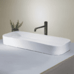 Large Rectangular Table Mounted Wash Basin (white) - By Aquant