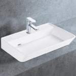 Rectangular Thin Rim Table / Wall Mounted Wash Basin (white) - By Aquant
