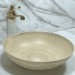 Arabian Design Table Mounted Designer Wash Basin ( Beige Caramel )