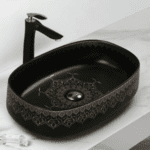 Arabian Design Table Mounted Designer Wash Basin (matt Black) - By Aquant