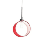 Anello Sp1 | Rosso/red Ceiling Lamp - Ideal Lux