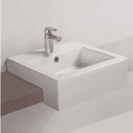 Bryn Semi Recessed Wash Basin ( White ) - By Queo By Hindware