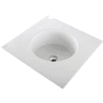 F Marquis Insert Basin Round In Square ( White ) - By Queo By Hindware