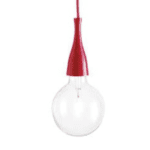 Minimal Sp1 | Rosso/red Ceiling Lamp - Ideal Lux