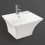2039 / Spacy One Piece Half Pedestal Basin (white) - By Geobath Sanitaryware
