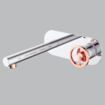 Brass Wall Mounted Basin Mixer Foam Flow (chrome And Rose Gold) - By Aquant