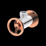 Brass Angle Valve (chrome And Rose Gold) - By Aquant