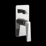 Crystal Series Single Lever Diverter With Three Outlet (chrome) - By Aquant