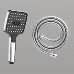 Square Abs Hand Shower With 3 Functions Mist, Shower & Dual Shower (chrome) - By Aquant