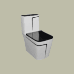 Amaze/ 1027 One Piece Closet (white & Black) - By Geobath Sanitaryware