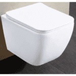 Rimless Wall Hung WC With Soft Close Uf Slim Seat Cover (white) - By Aquant