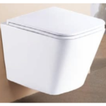Rimless Wall Hung WC With Soft Close Uf Slim Seat Cover (white) - By Aquant