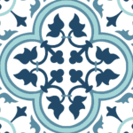 Moroccan Wall Tile Wsrs/ Allaham Aqua (300x300mm, Matt)
