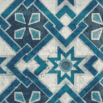Moroccan Wall Tile Wsrs/teal Flora (300x300mm, Matt)