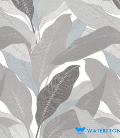 Vitrified Tile RWMTP Ovate Grey Decor (600x1200mm, Matt - Antiskid)