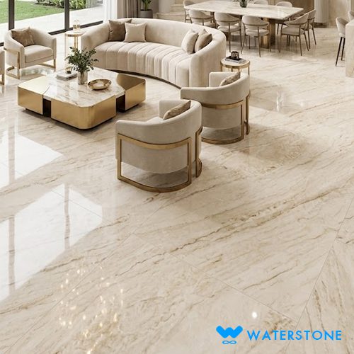 Slab glacier beige room
