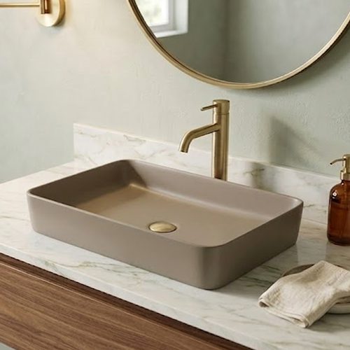 Matt Khaki Table Top Basin WUS-1004-I (610x340x110mm)