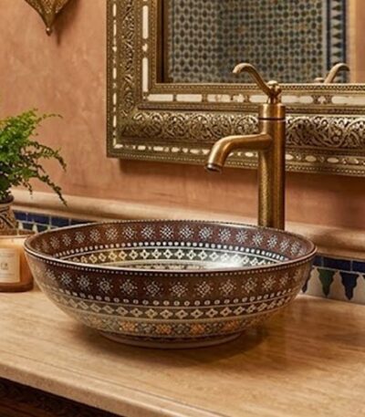 Moroccan Pattern Table Top Basin WUS-1011-A