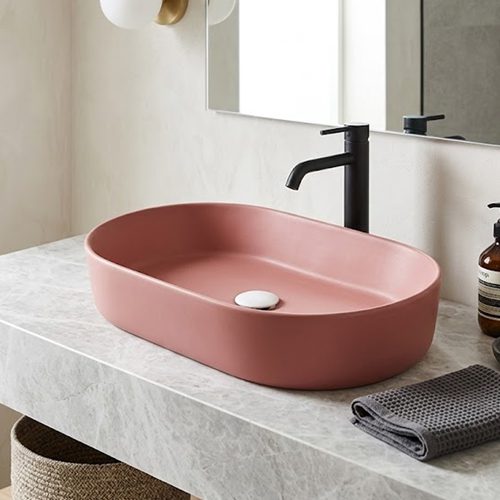 Matt Pink Table Top Basin WUS-1024-A (510x300x120mm)