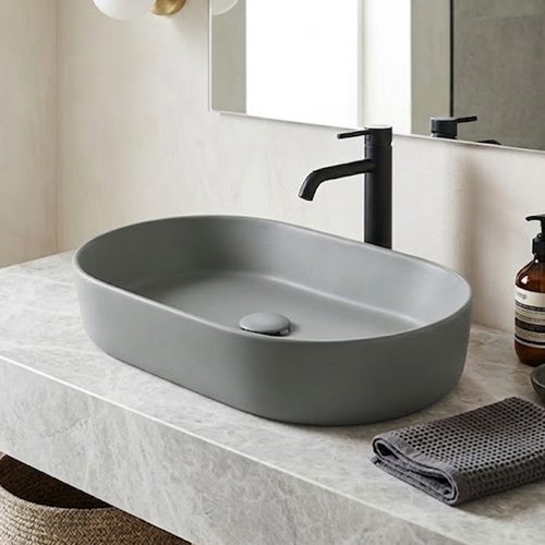 Matt Grey Table Top Basin WUS-1024-C (510x300x120mm)