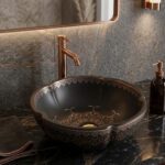 Matt Black Table Top Basin WUS 1025 C