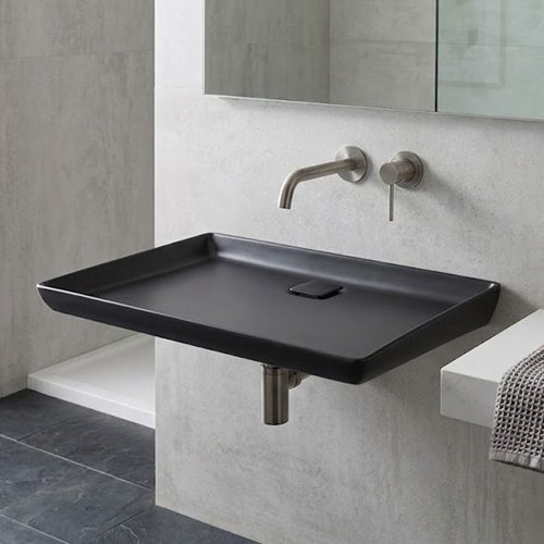 Matt Black Table Top Basin WUS-1032-B (605x425x65mm)