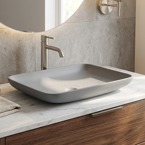 Matt Grey Table Top Basin WUS-1044-A (565x370x120mm)