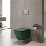 Matt Green Wall Hung Closet WUS 3003 D (bathroom view)