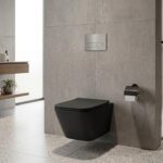 Matt Black Wall Hung Closet WUS 3003 E (bathroom view)