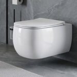 Glossy White Wall Hung Closet WUS 3008 A