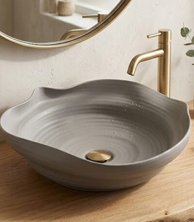 Handmade Matt Grey Table Top Basin WUS-4008