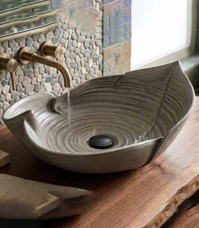 Handmade Grey Table Top Basin WUS-4010
