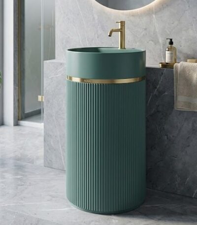 Green Artificial Stone Stand Basin WUS-5001