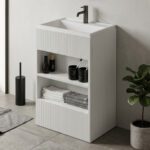 Ivory Artificial Stone Stand Basin WUS
