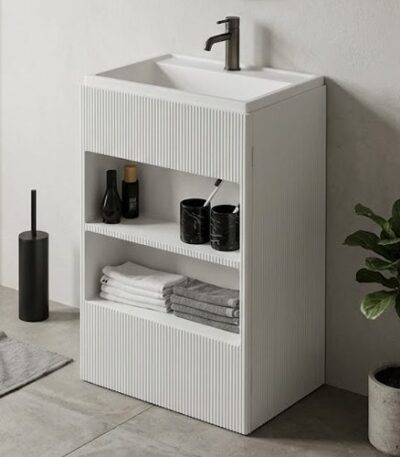 Ivory Artificial Stone Stand Basin WUS-5011