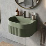 Matt Green Artificial Stone Wall Hung Basin WUS 5030 A